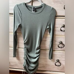 Sage long sleeve bodycon dress